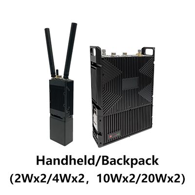 Radio de données : Série DDLmesh Wireless Mesh/Data Link Portable et Sac à dos - Ultra longue portée, faible latence, faible coût, vidéo HD et transmission de données à distance, liaison de données multicanal
